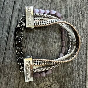 Victoria Emerson Silver & Lavender Multi-Strand Bracelet
